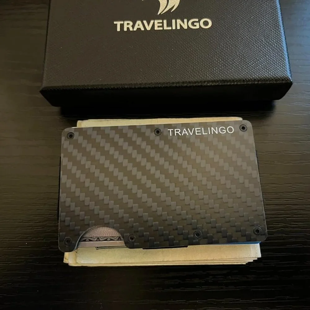 Men, Carbon Wallets For Men Minimalist Credit Card Holder - Slim Wallet